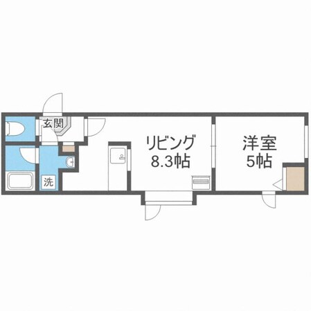 エクセル北４条の物件間取画像